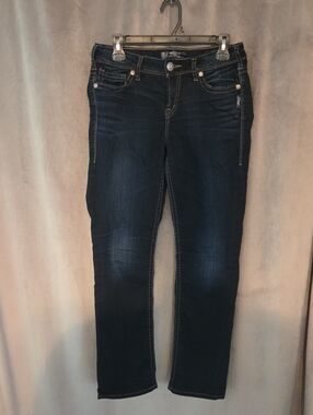 Silver Jeans Size 29 Dark Indigo Straight Leg Women's Jeans
